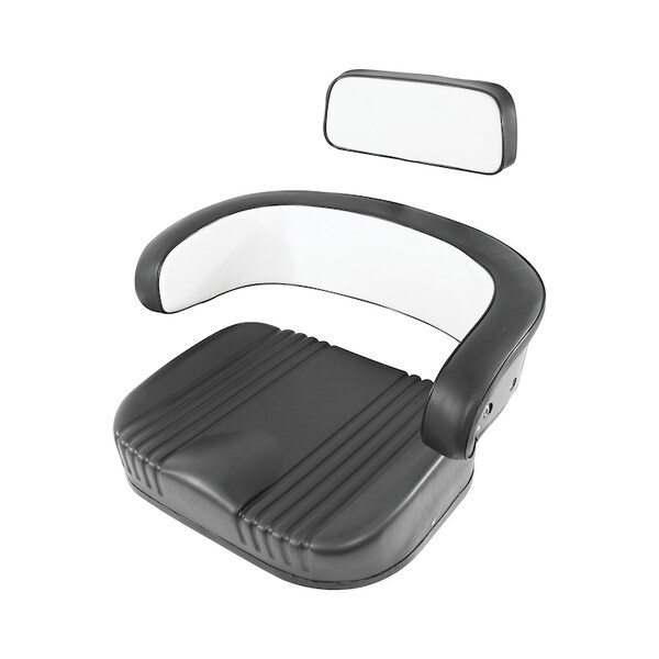A & I Products Seat Cushion Set 3 Pc., Steel, w/o Brkts., BLK/WHT 22.1" x6.6" x27.4" A-SCS9982-S5 - main